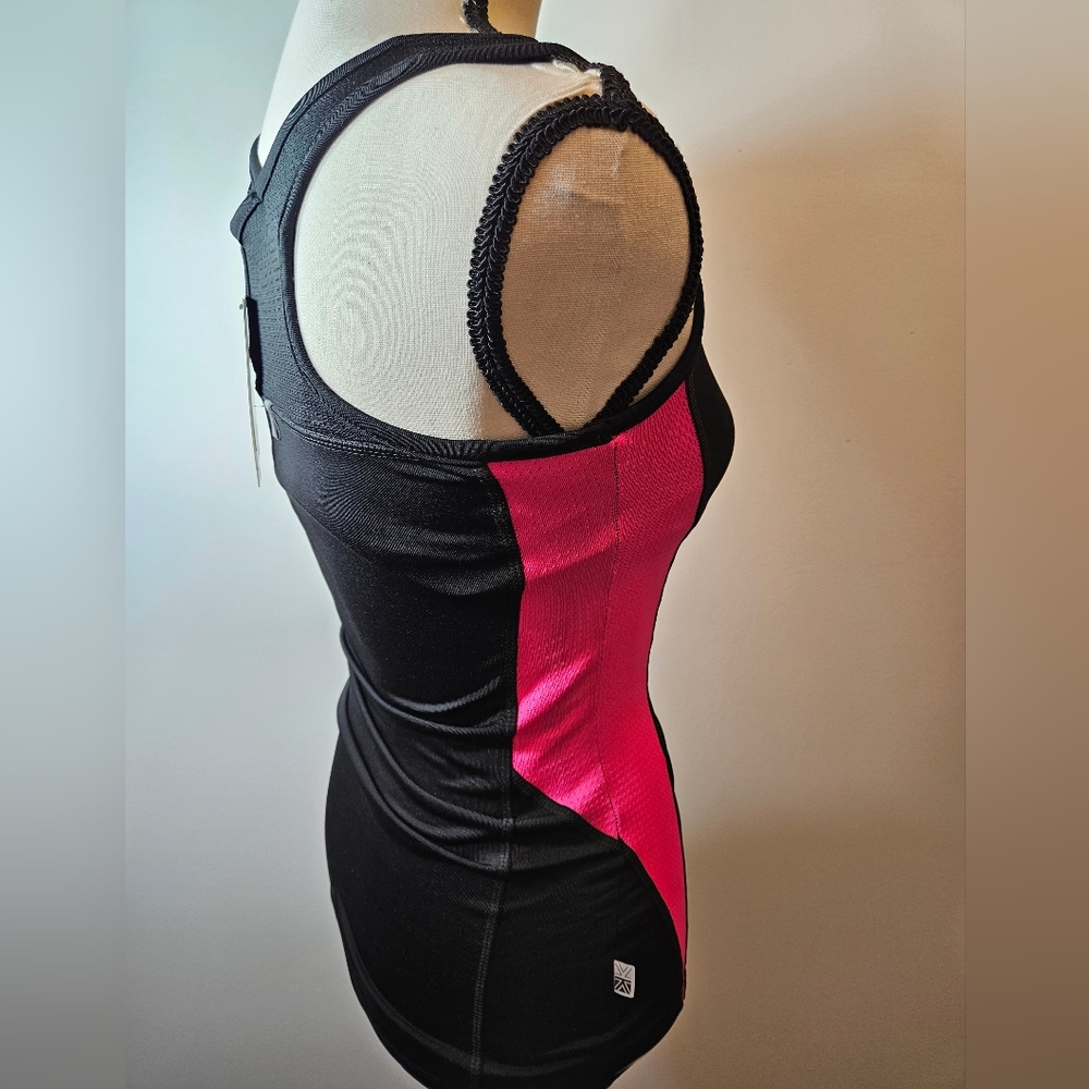 Women's Workout Stretch Tank Top W/Back Shoulder Pocket Size XS #W-353 - Picture 8 of 15
